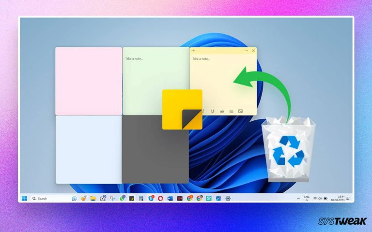 Recover Deleted Sticky Notes on Windows PC