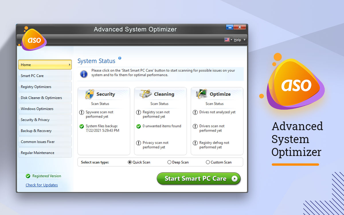 advanced system optimizer for windows